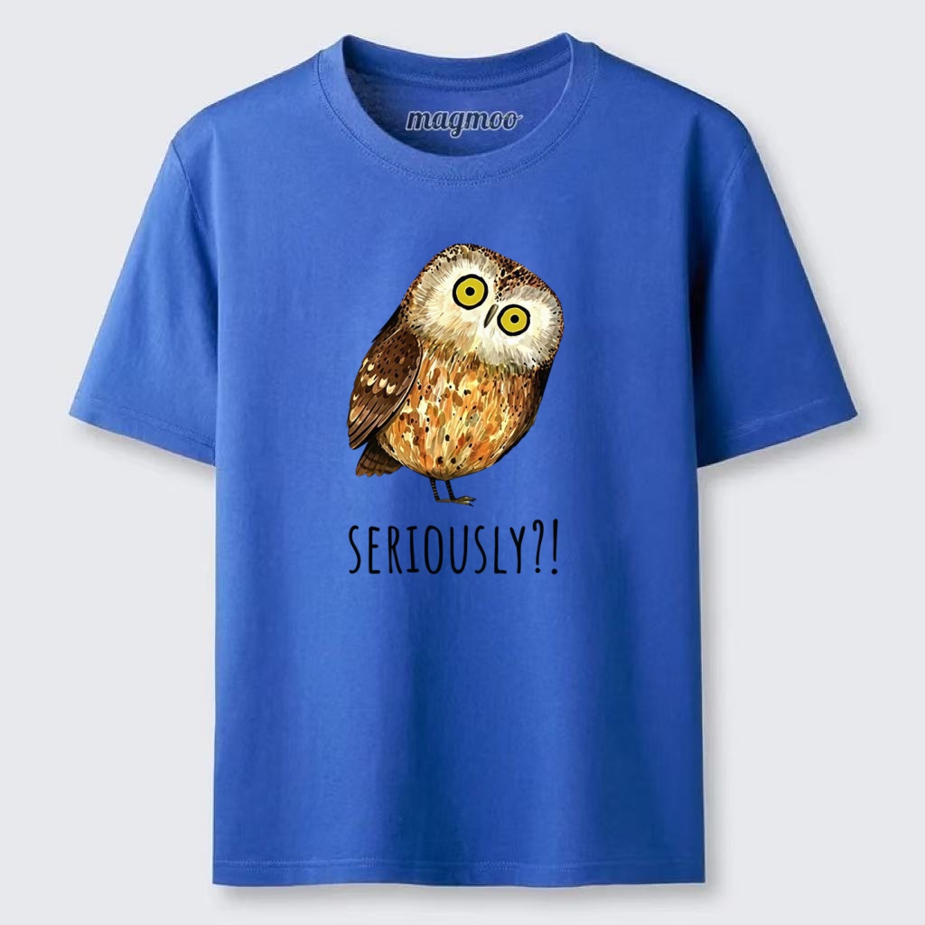 Magmoo Seriously Confused Owl Meme Art Classic T-shirt
