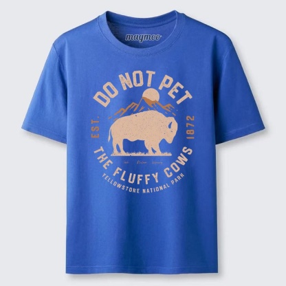 Magmoo Vintage Do Not Pet the Fluffy Cows Classic T-shirt