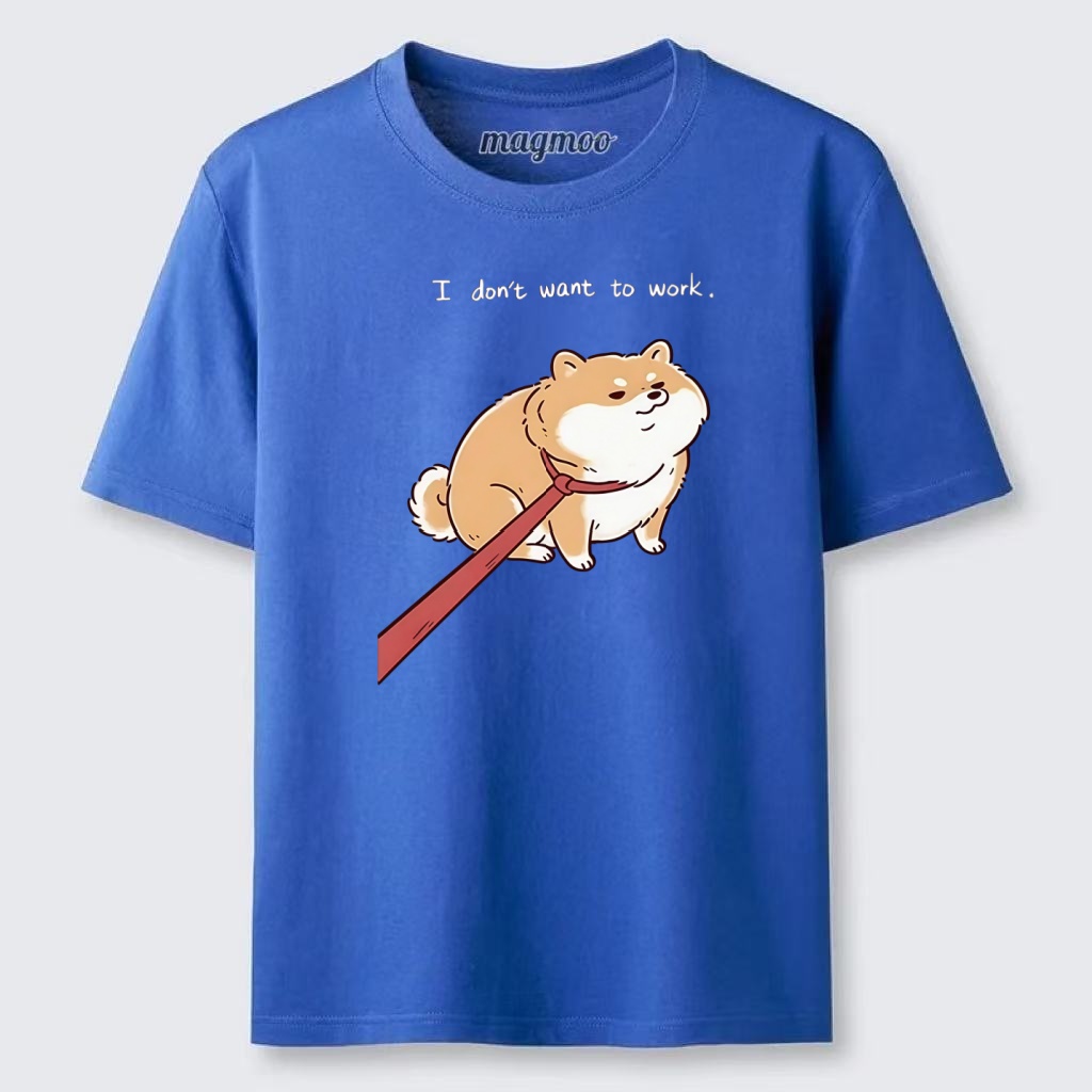 Magmoo Lazy Work Dog Funny Meme Classic T-shirt