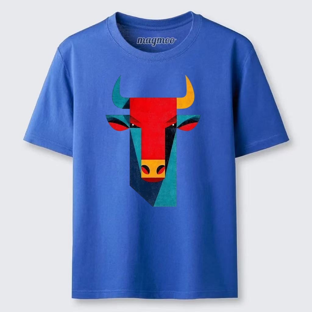 Magmoo Geometric Bull Head Art Classic T-shirt