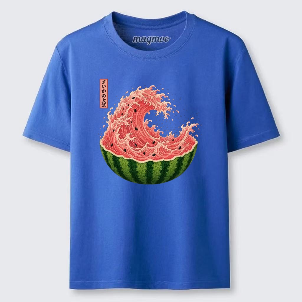 Magmoo Watermelon Wave Summer Ukiyo Art Classic T-shirt