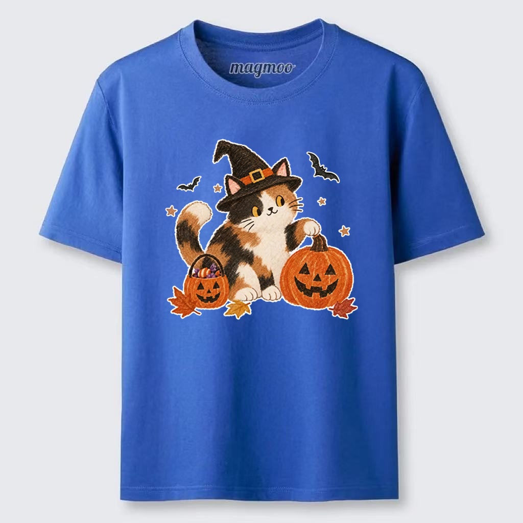 Magmoo Halloween Pumpkin Cat Meme Classic T-shirt