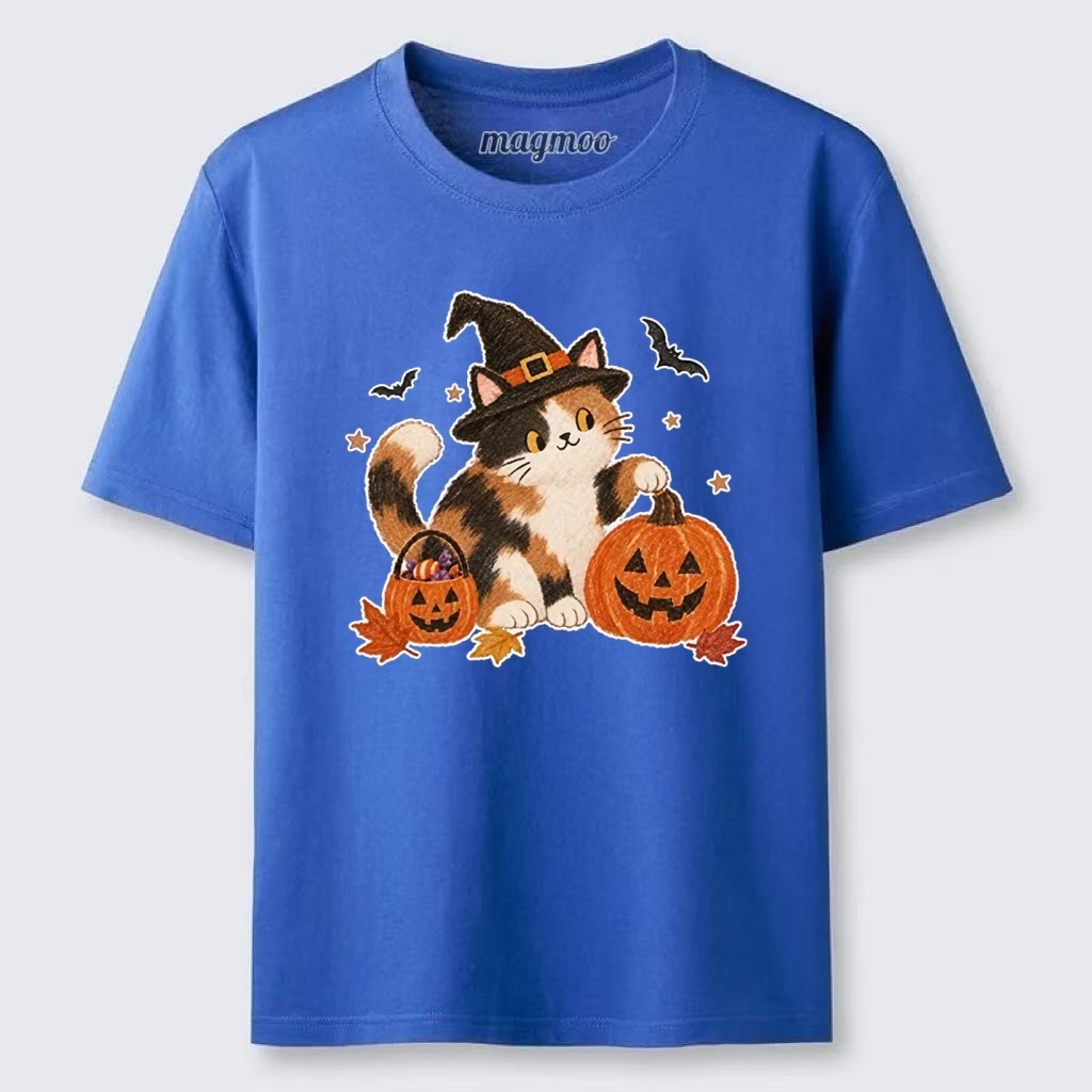 Magmoo Halloween Pumpkin Cat Meme Classic T-shirt
