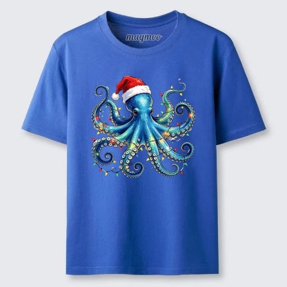 Magmoo Christmas Octopus Lights Classic T-shirt