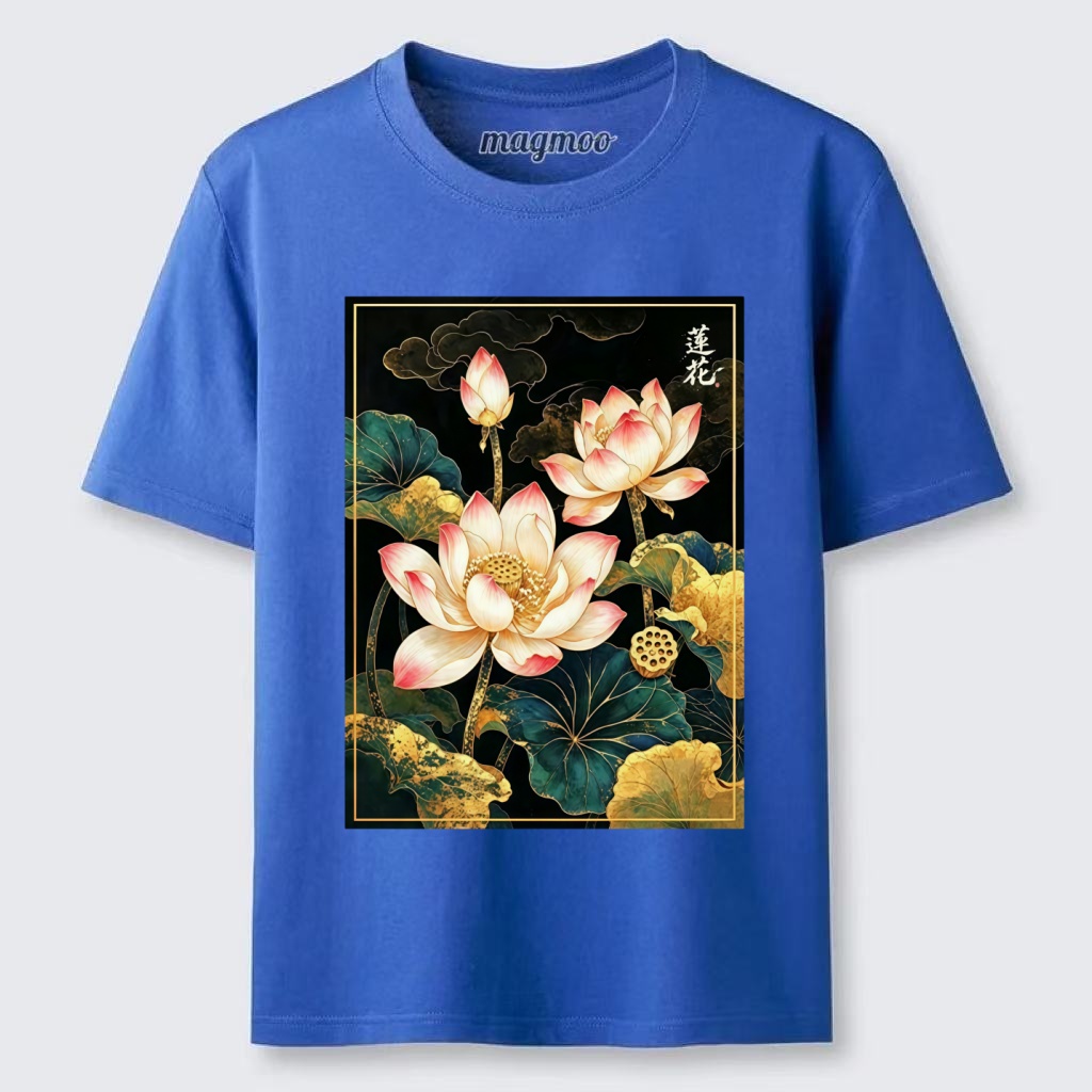 Magmoo Oriental Lotus Print Classic T-shirt
