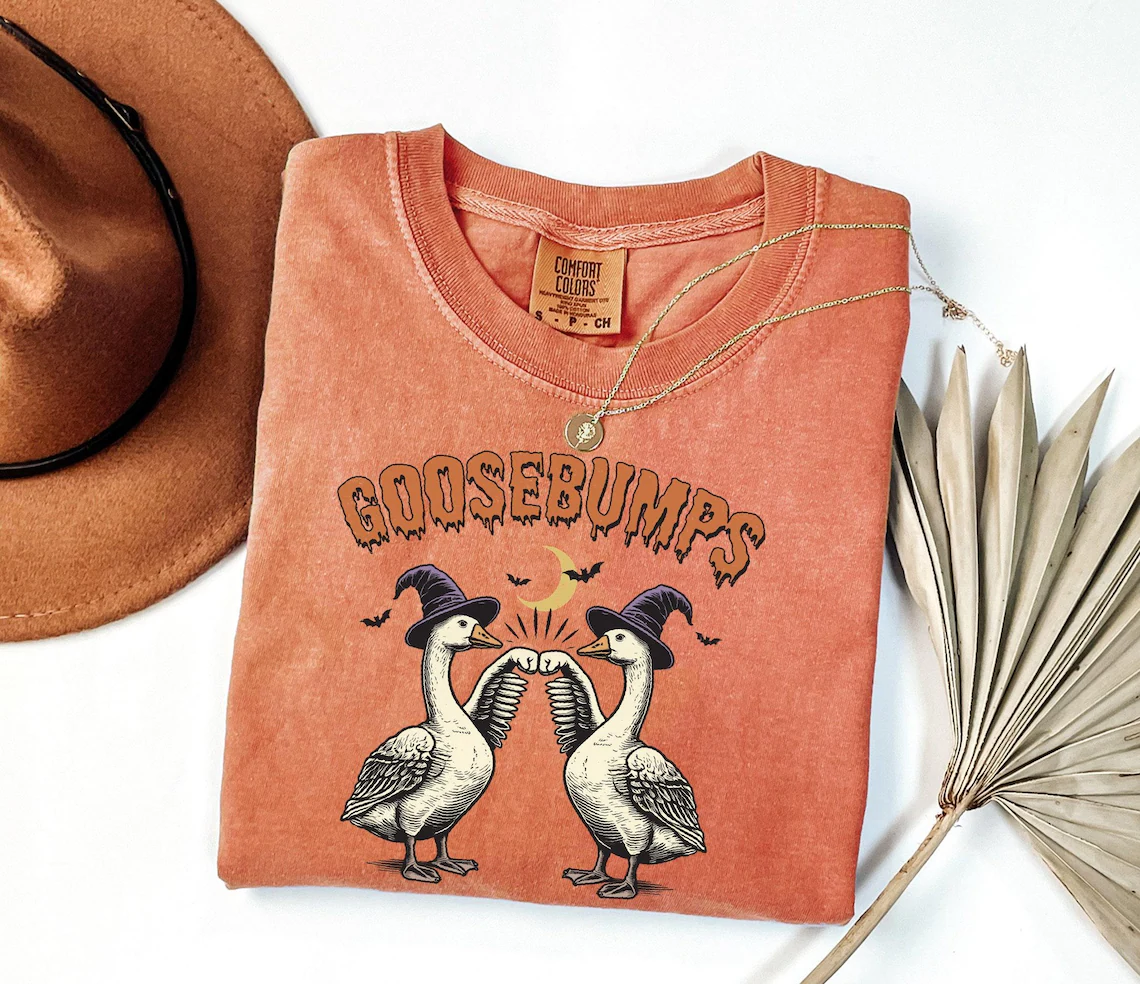 Comfort Colors Funny Goose Bumps Halloween T-shirt