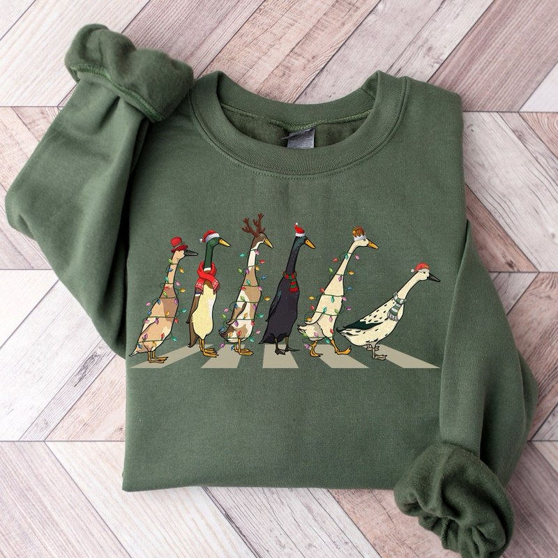 Christmas Cute Ducks T-shirt/Sweatshirt-Magmoo