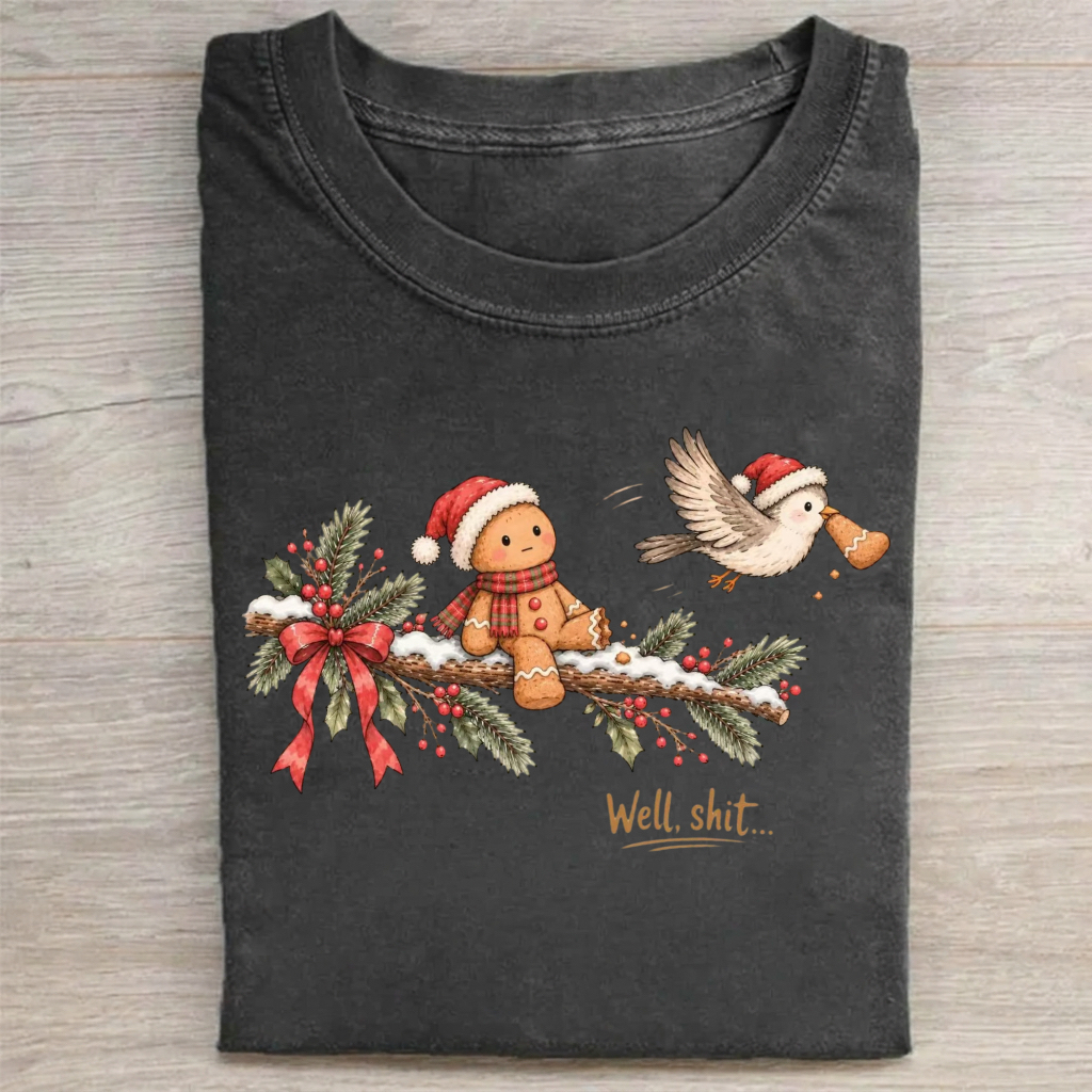 Gingerbread Bird Prank T‑Shirt