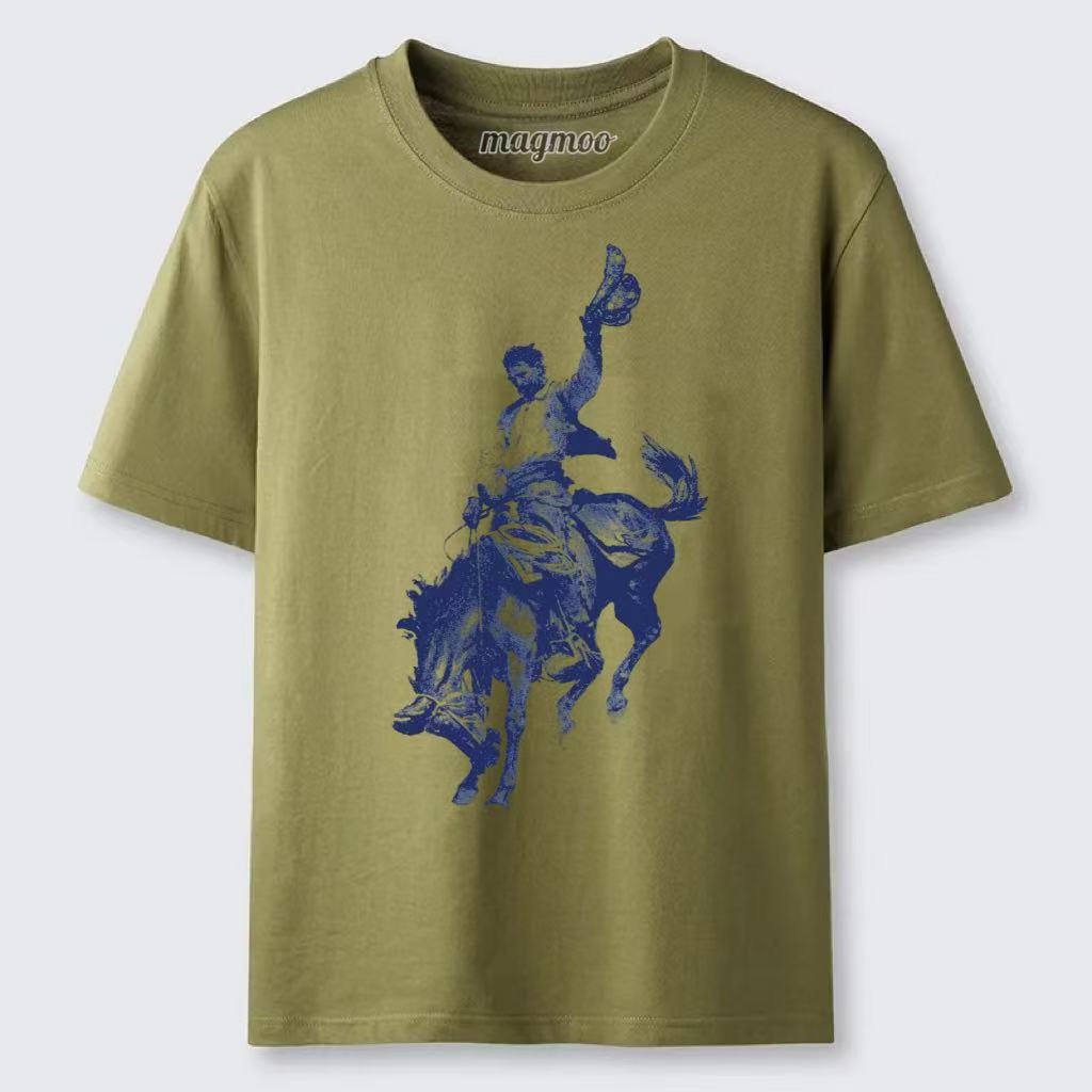 Magmoo Cowboy Rodeo Horse Western T-shirt