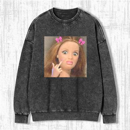 DOLL GIRL MEME SWEATSHIRTS & HOODIES-Magmoo