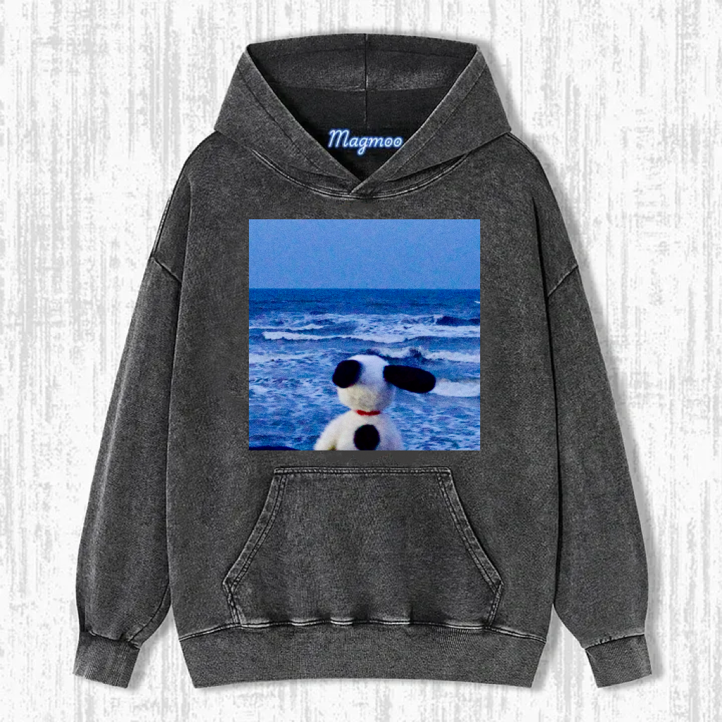 Dog Calm & Ocean T-Shirt-Magmoo