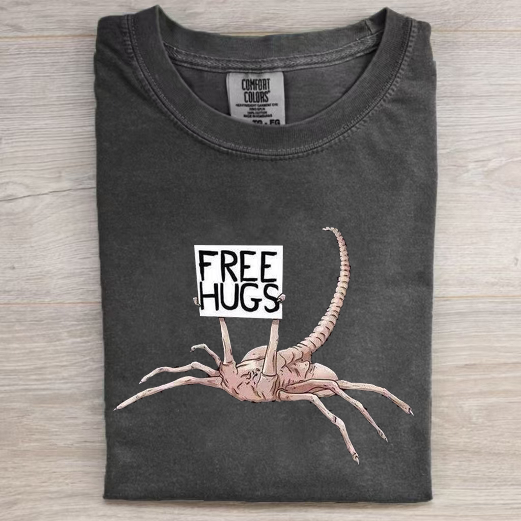 Funny Free Hugs T-shirt-Magmoo