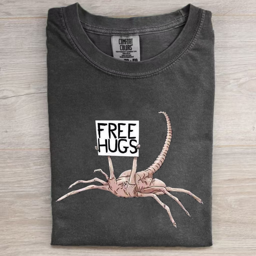 Funny Free Hugs T-shirt-Magmoo