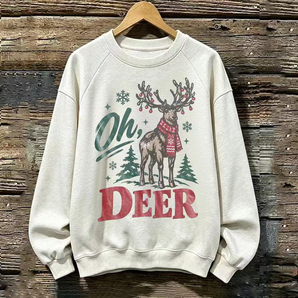 Oh Deer Christmas Reindeer T‑Shirt