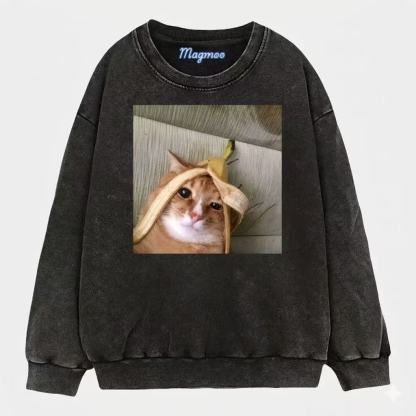 Banana Hat Kitten Shirt