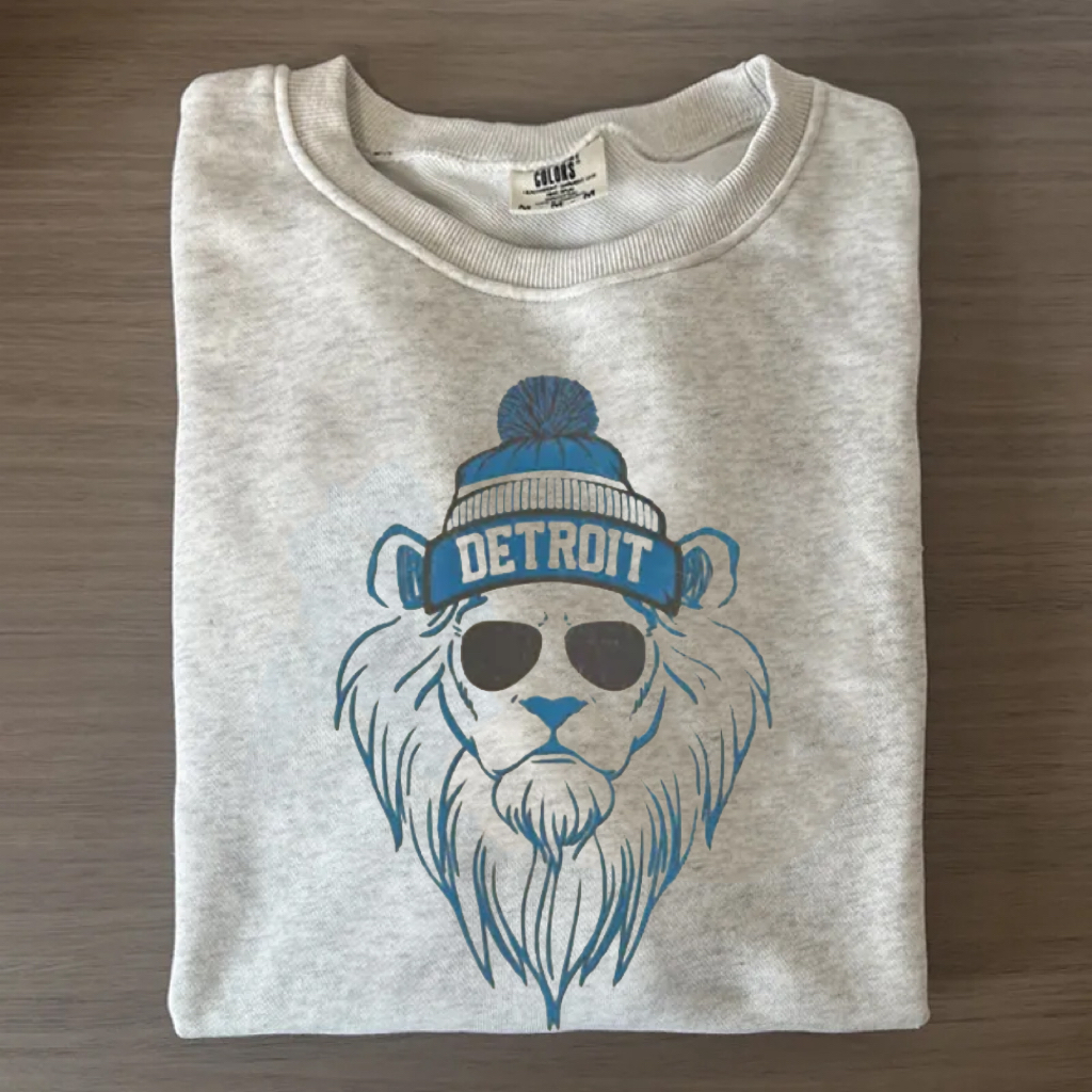 Retro Style Detroit Football T-Shirt/Sweatshirt