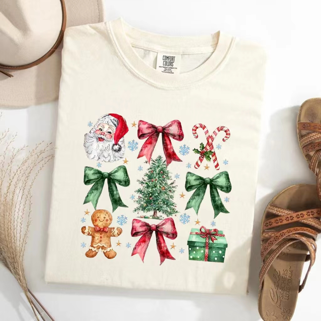 Christmas Coquette Bow T-Shirt