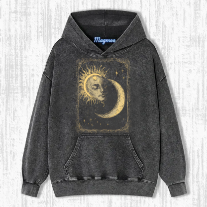 Sun and Moon Celestial Art Shirt-Magmoo