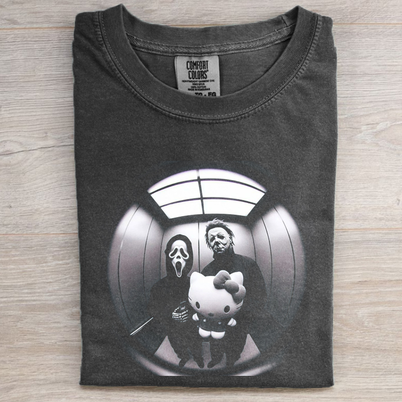 Retro Funny Movies Graphic T-shirt-Magmoo