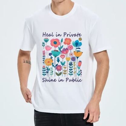 Magmoo Wildflower Growth:The "Heal & Shine"Aesthetic Classic T-Shirt-Magmoo
