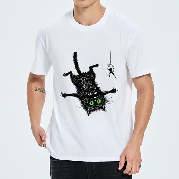 Magmoo Scared Cat Vs Spider Prank Classic T-Shirt