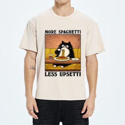Magmoo Unavailable Cat: More Spaghetti Less Upsetti Washed T-Shirt