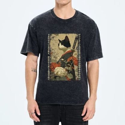 Magmoo The Floral Samurai Washed T-Shirt