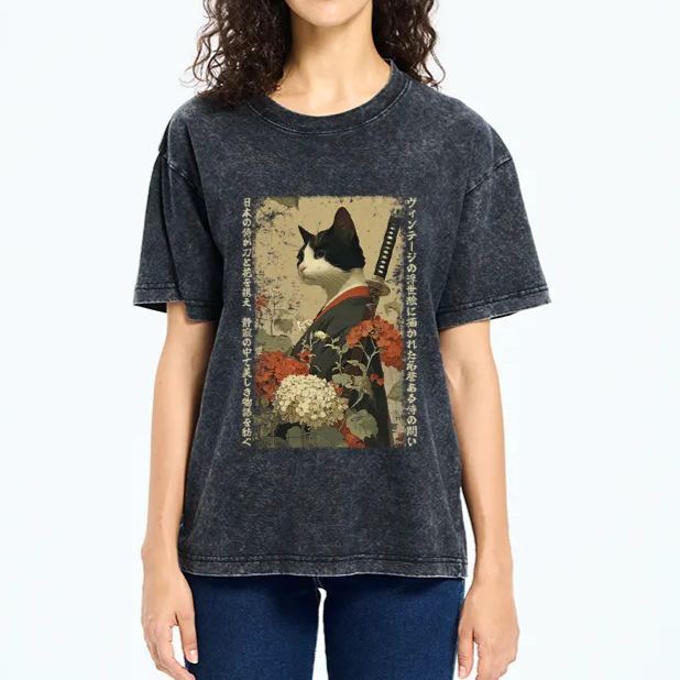 Magmoo The Floral Samurai Washed T-Shirt
