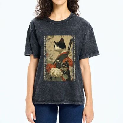 Magmoo The Floral Samurai Washed T-Shirt