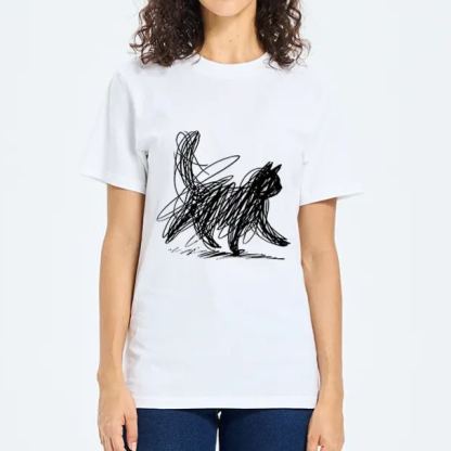 Magmoo Minimalist Cat Art Classic T-Shirt
