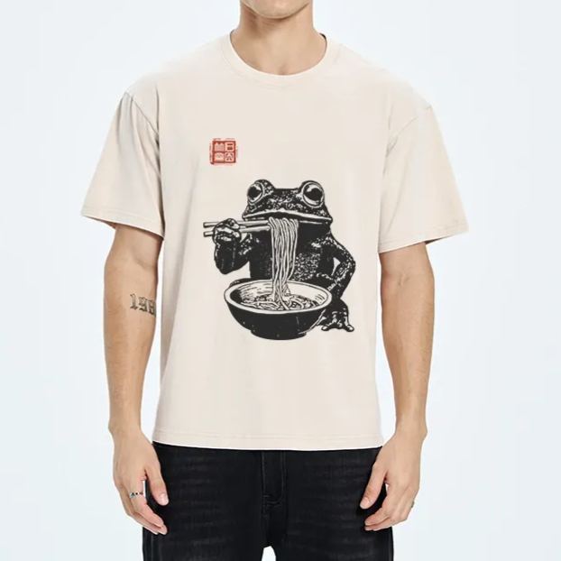 Magmoo Noodle Time For Froggy Washed T-Shirt