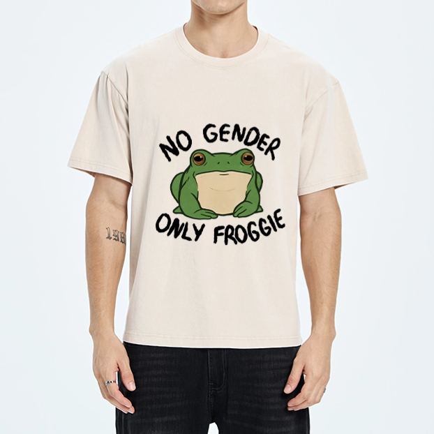 Magmoo Funny Frog Declares Identity Freedom Washed T-Shirt
