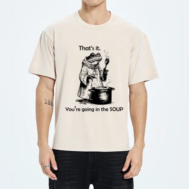 Magmoo frog Is Making Soup Washed T-Shirt