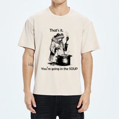 Magmoo frog Is Making Soup Washed T-Shirt