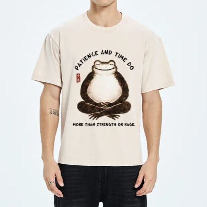 Magmoo Zen Frog Wisdom Washed T-Shirt