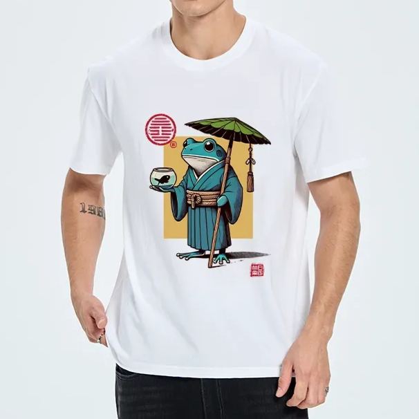 Magmoo Green Frog Samurai Classic T-Shirt