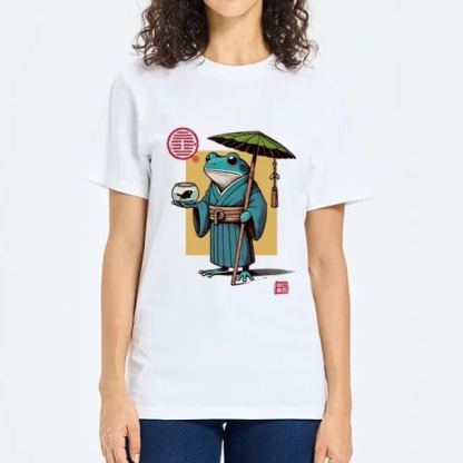 Magmoo Green Frog Samurai Classic T-Shirt