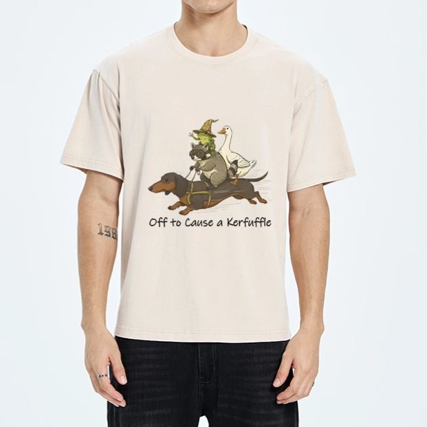 Magmoo Silly Animal Squad Adventure Washed T-Shirt