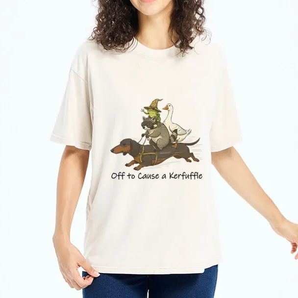 Magmoo Silly Animal Squad Adventure Washed T-Shirt