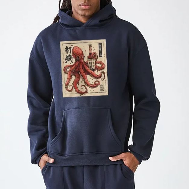 Magmoo Osaka Saké Octopus Aldult Fleece Hoodie