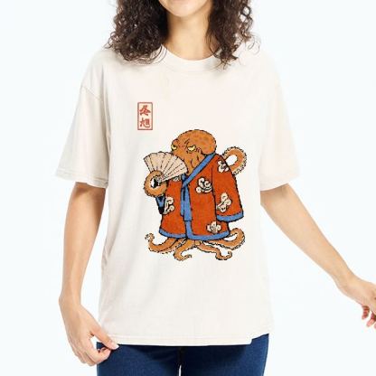 Magmoo The Octopus Duelist Washed T-Shirt