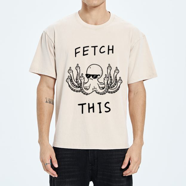 Magmoo OctoDon't Care Washed T-Shirt