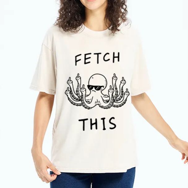 Magmoo OctoDon't Care Washed T-Shirt