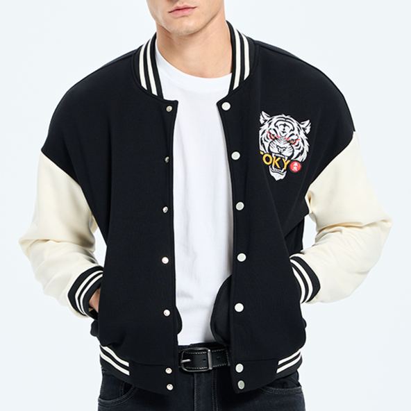Magmoo Drunken Octopus Japan Embroidery Varsity Jacket