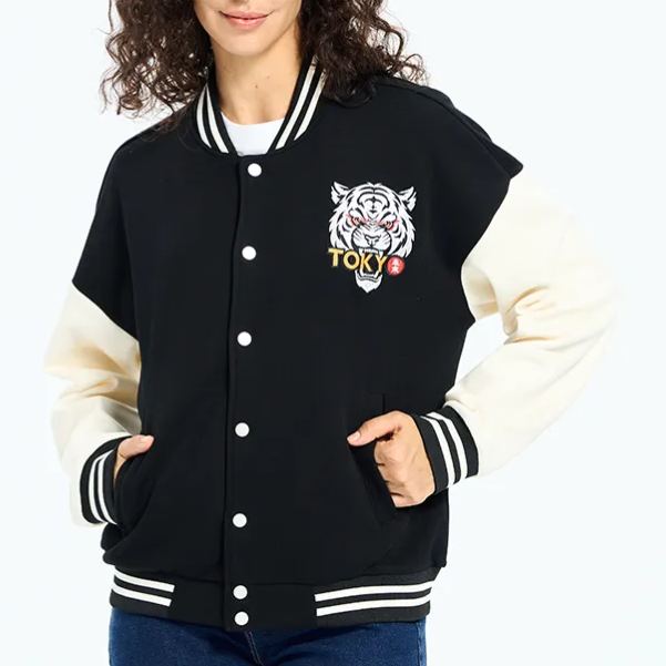 Magmoo Drunken Octopus Japan Embroidery Varsity Jacket