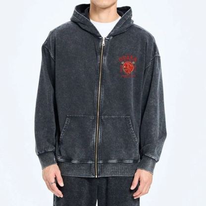 Magmoo Drunken Octopus Japan Washed Zip Hoodie