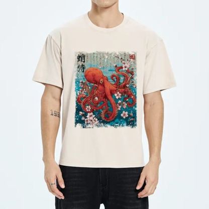 Magmoo The Eight-Armed Samurai Washed T-Shirt