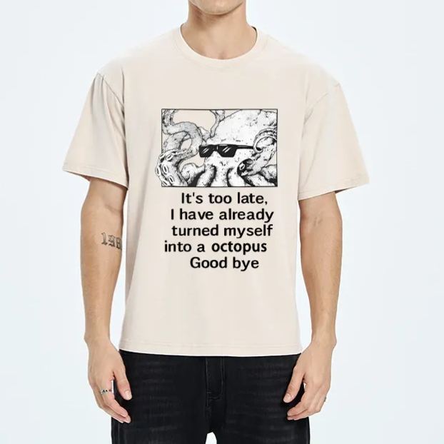 Magmoo Octopus Meme I Disappeared Completely Washed T-Shirt