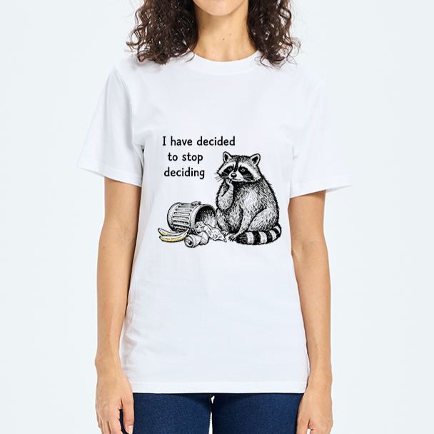 Magmoo Raccoon Stops Making Choices Classic T-Shirt