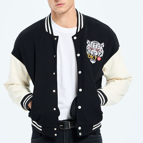 Magmoo I love Trash Embroidery Varsity Jacket